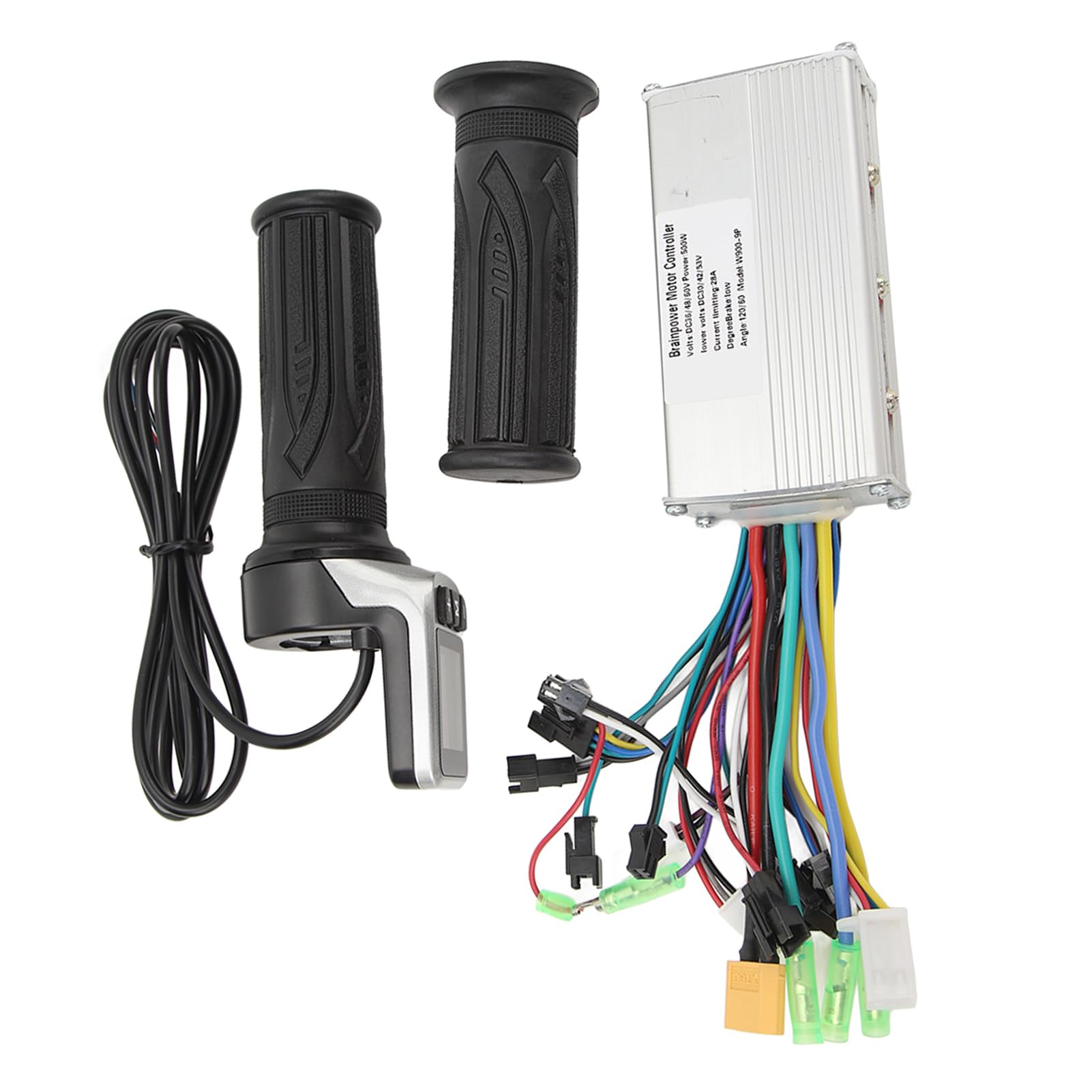 Kit De Contrôleur De Moteur Sans Balais De Vélo électrique 500W Avec écran LCD - Système D'entraînement Double Pour Une Conduite En Douceur Sur Le Vélo Ou Le Scooter -Abs + Matière