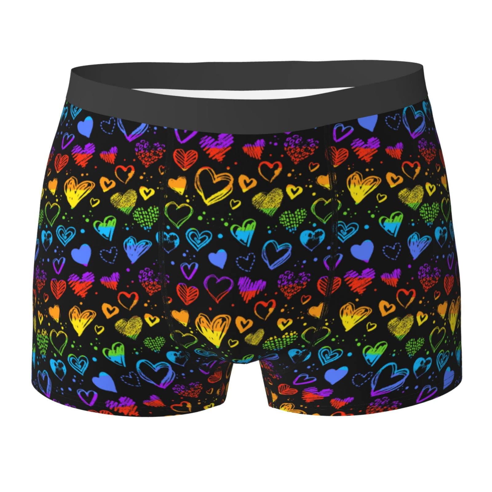Oudrspo Men's Pride Month Lgbtq Gay Pride Ally Underwear Boxer Briefs With Elastic Waistband For Teens