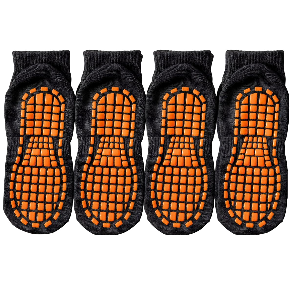 4 Pairs Non Slip Anti Bacterial Socks for Women, Men, Elderly, Slipper & temple socks with grips for Hospital Yoga Pilates Indoor Sports.-picture-19