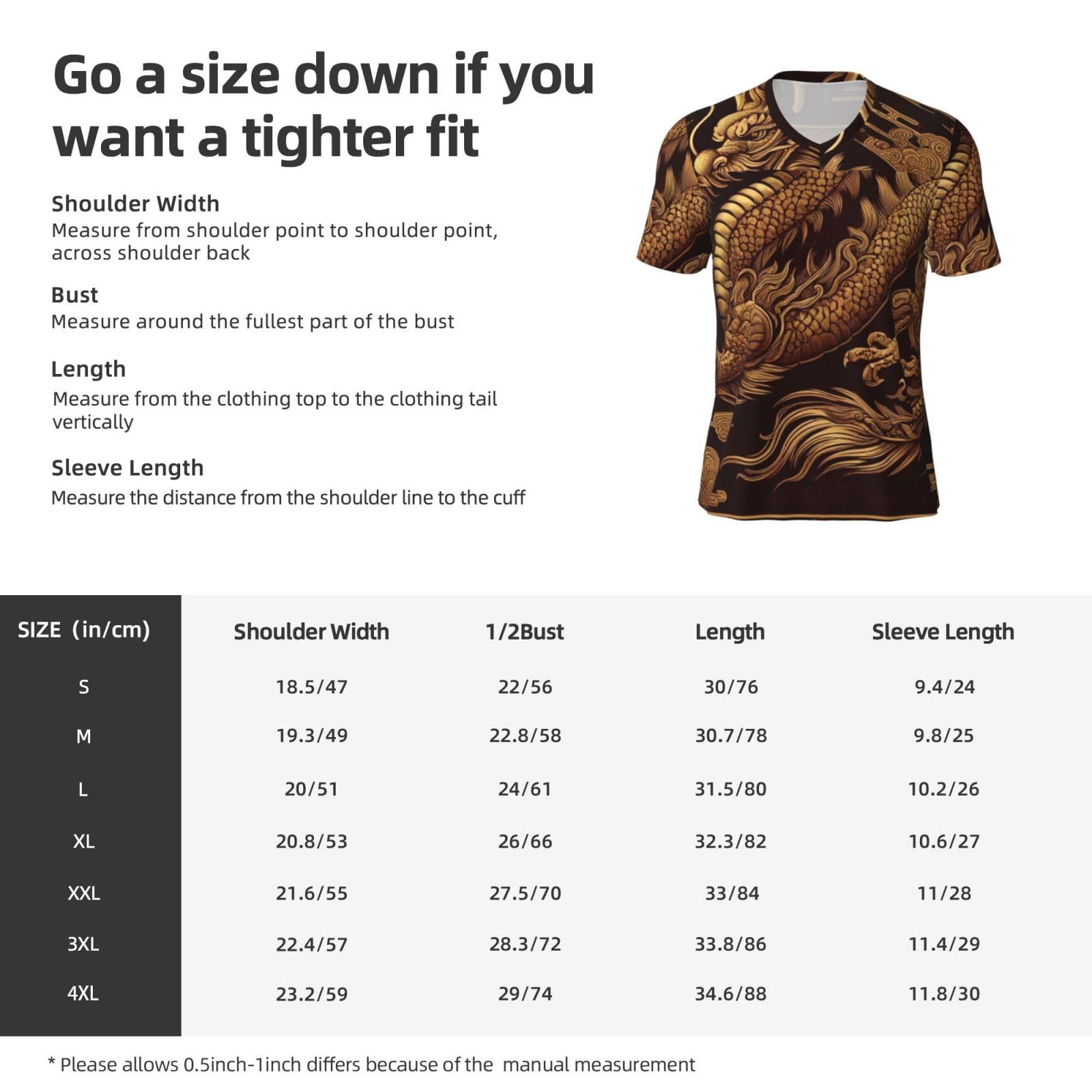 Stylish Athletic Sports Jersey Asian-Dragon Men's Rugby Jersey Large Black