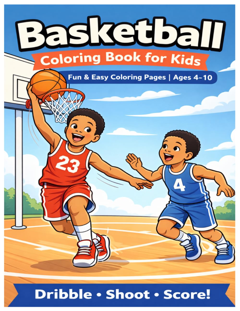 Basketball Coloring Book for Kids