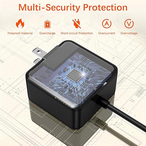 Miniatura 4 de Cargador rápido de 45 W, cargador USB C con cable de carga de 6 pies, cargador de viaje portátil para Nintendo SwitchLiteOLEDDock, Tablet PC,