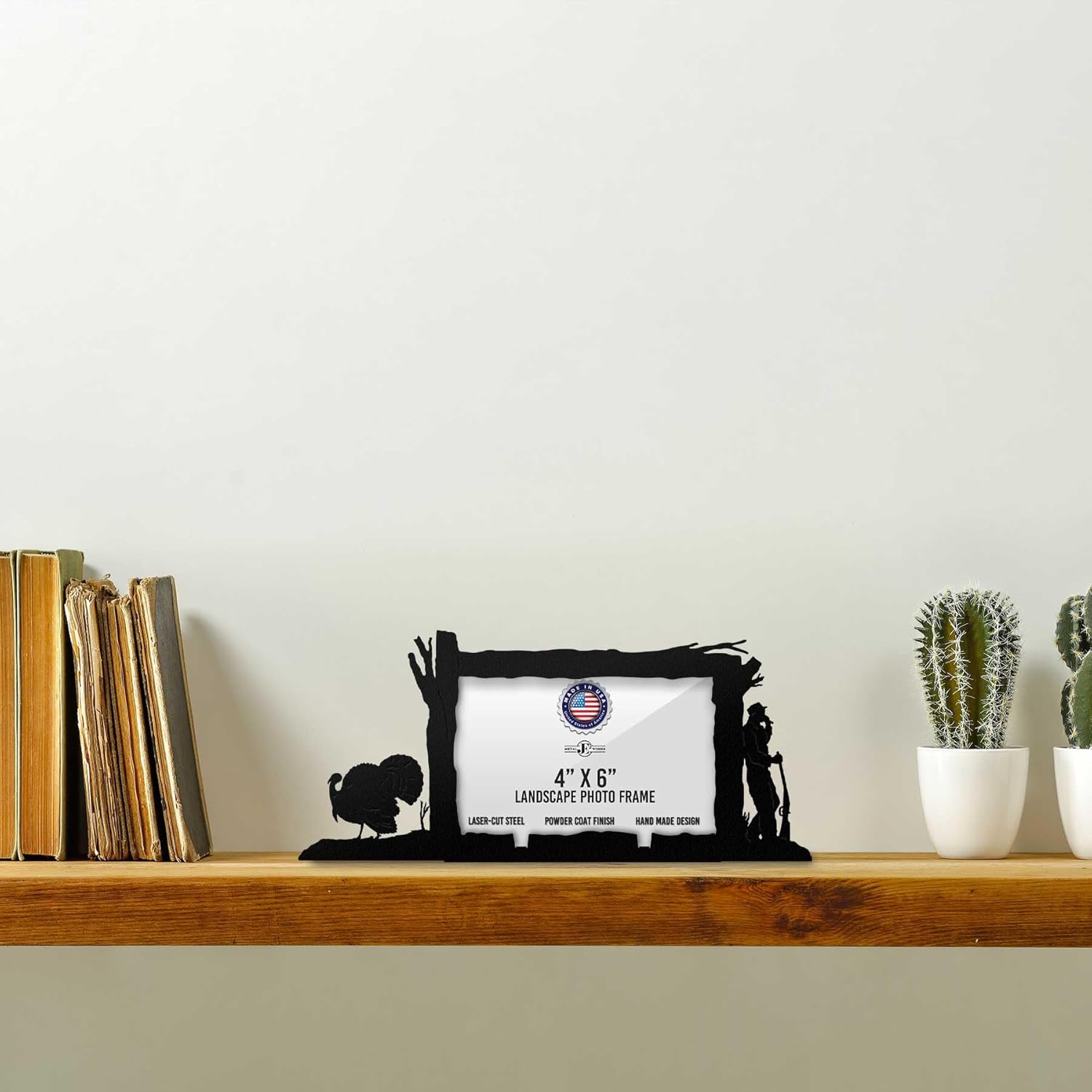 Innovative Fabricators, Inc. Hunting Picture Frame, Wild Turkey Hunt, 4x6 Landscape, MADE IN USA