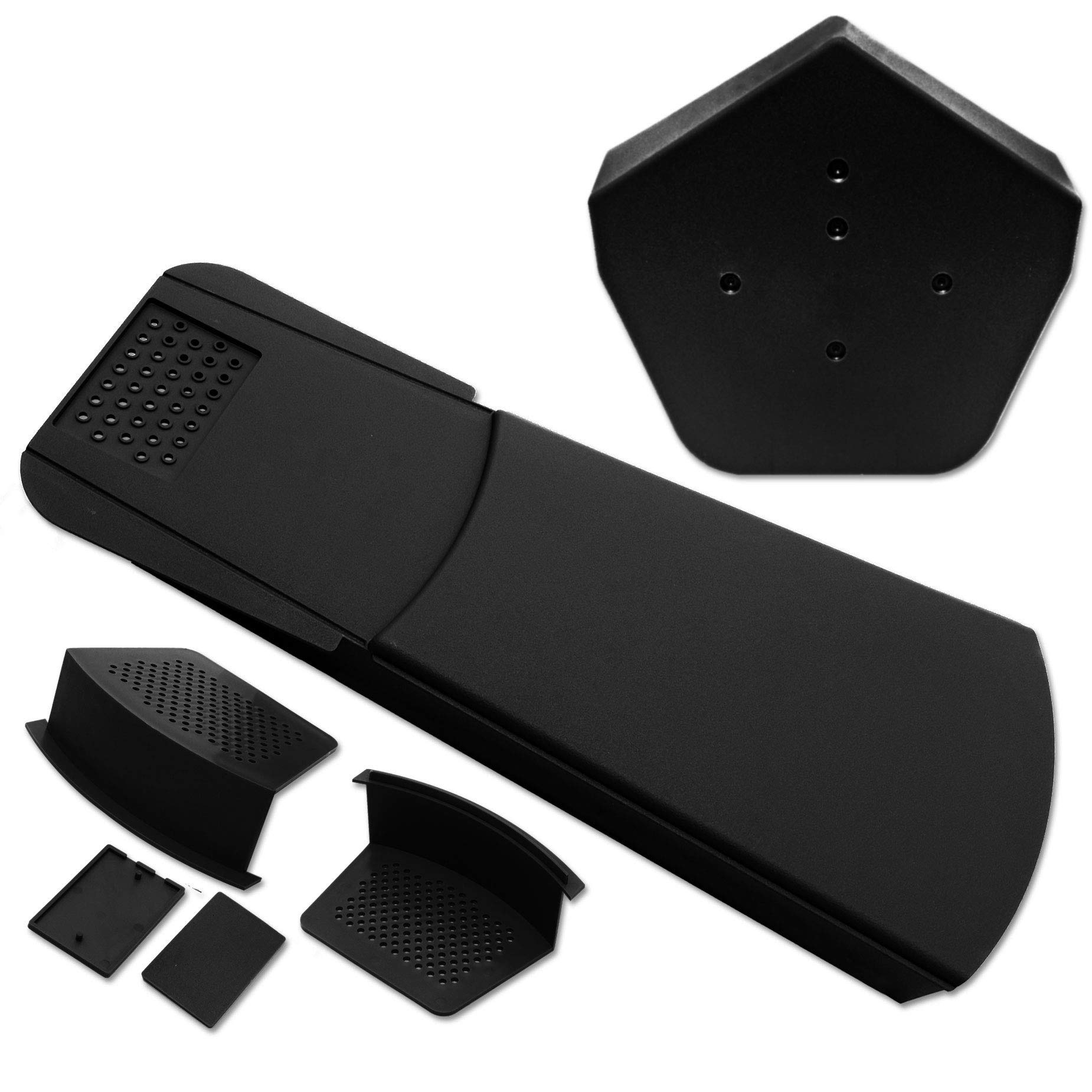 EasyVerge U Dry Verge Roof Kit - 80 Units, Universal Angle, Black
