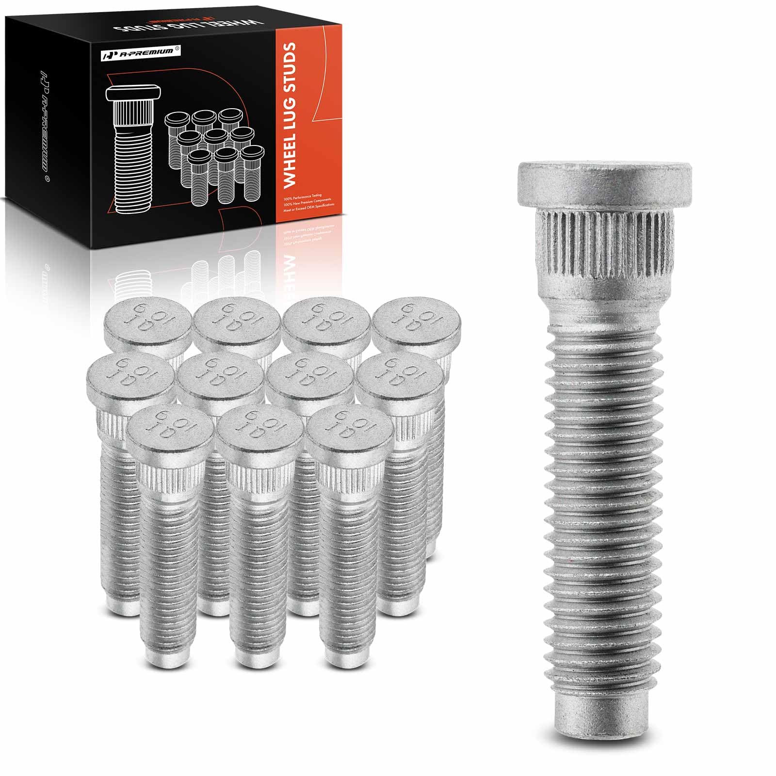 Amazon.com: A-Premium 12PCS Wheel Lug Studs M14-2.0 & 43.5mm Long  