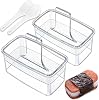 2PCS Clear Musubi Press Mold, Non-Stick Musubi Maker, BPA-Free Onigiri Mold Sushi Press for Hawaiian Musubi Home DIY (with 2 Rice Ladles)