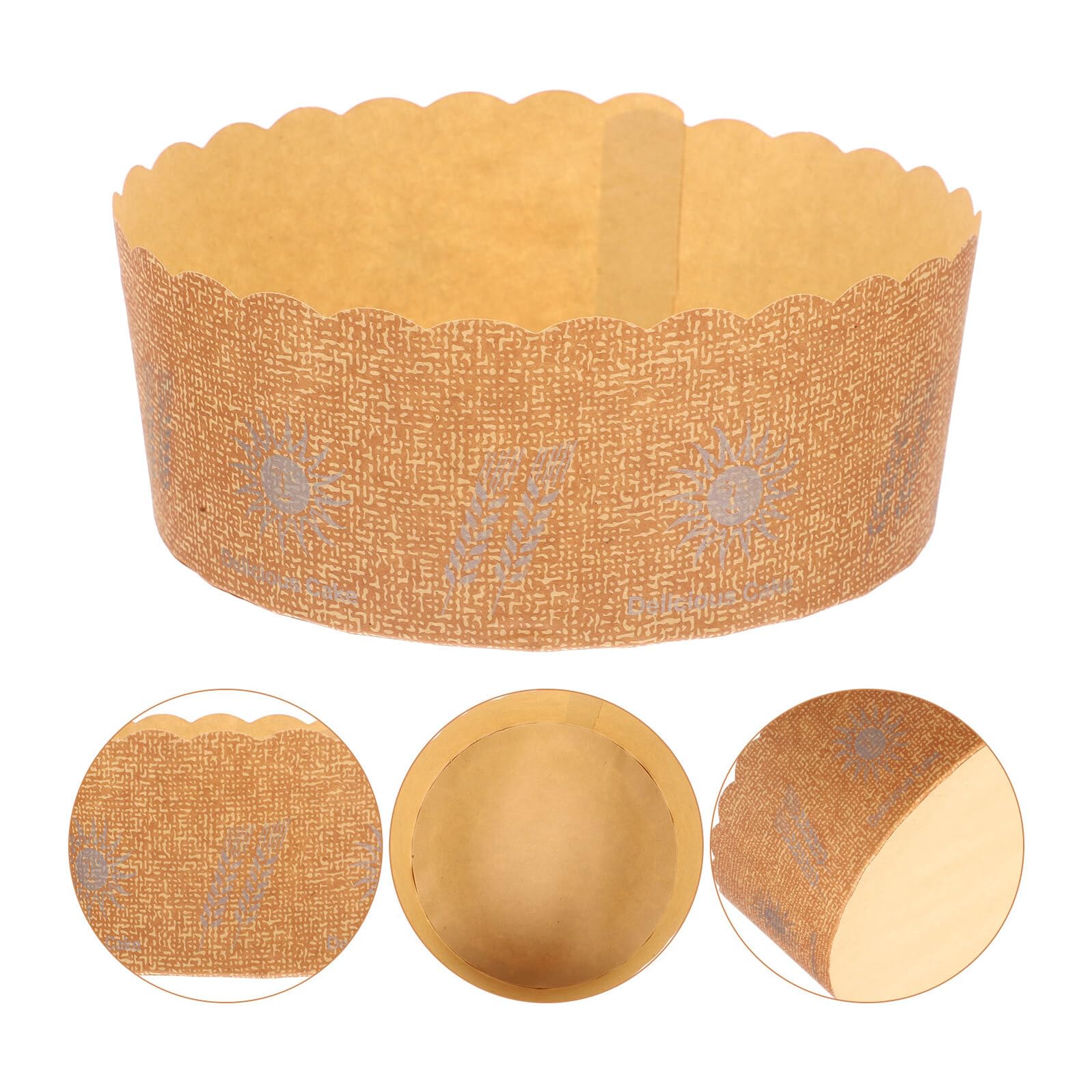 TOYANDONA 100 Stück Runde Papier Backförmchen Lebensmittelecht Backfest für Cupcakes Muffins Kuchen für Backen Party Hochzeit Bäckerei und Dessertläden