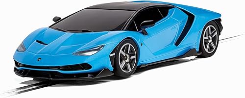 Scalextric Lamborghini Centenario Sky Blue 132 Slot Race Car C4312