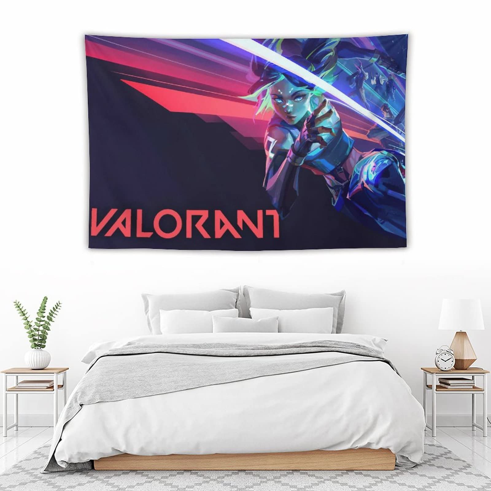 Amazon.co.jp: タペストリー かわいいキャラクター柄 VALORANT 