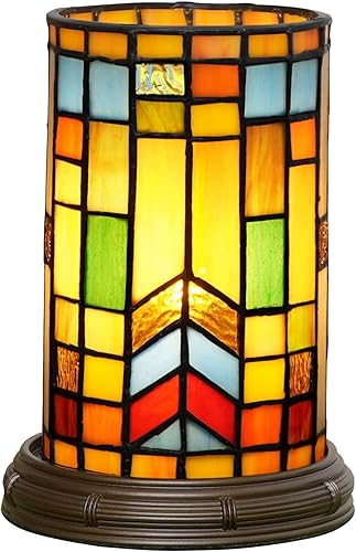 Miniatura 9 de Lámpara de mesa estilo Tiffany con vitrales bohemios, bloque para sala de estar, dormitorio, mesita de noche, florero, decoración pequeña, luz de