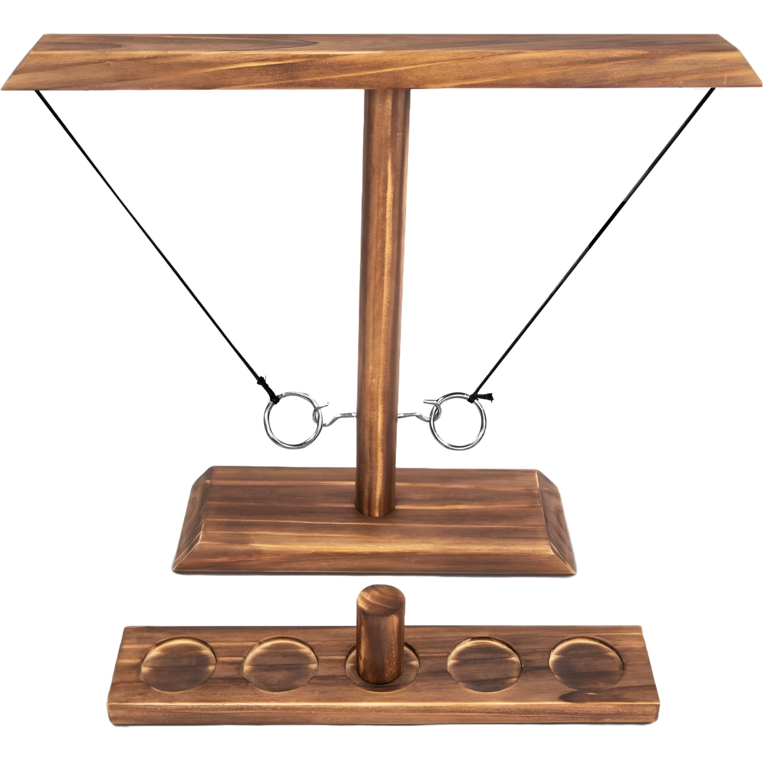 - Ring Toss Game for Adults, Hook and Ring Game, Swinging String Hook & Ring Tabletop Battle Game, Outdoor & Indoor Game, Patio Décor Party Bar Game, Wooden Ring & Hook Game, Fun Games for Adults