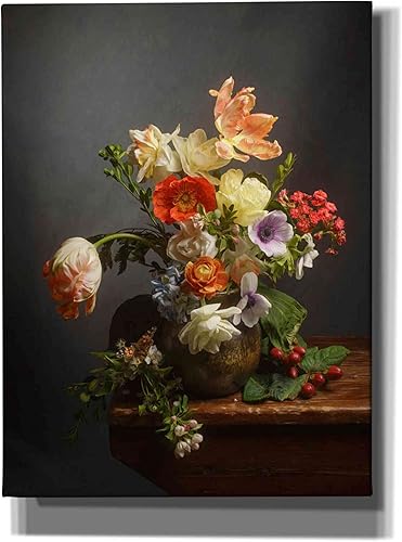 Miniatura 3 de Epic Graffiti Leah McLean - Lienzo decorativo para pared, diseño de "A Study On Tulips", 26 x 30 pulgadas