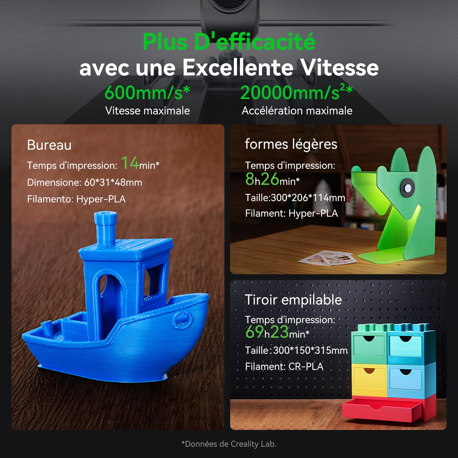 Creality Ender 3 V3 Plus 3D-Drucker, neu in 2024, 600 mm/s, Vollmetallgehäuse, verbesserter Extruder, Schnellwechseldüse, große Druckgröße, für Anfänger, professionelle Gamer, Bildungsbranche usw