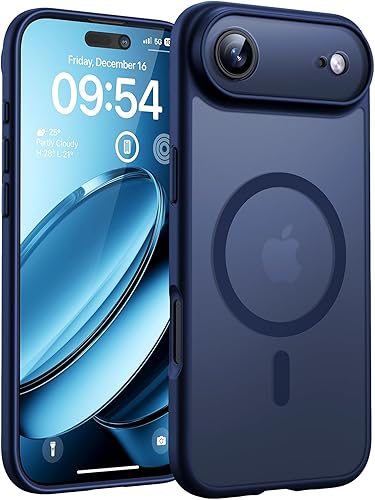 Miniatura 187 de TOCOL Funda magnética para iPhone 15, protección completa mejorada de la cámara, compatible con Magsafe, protección contra caídas, translúcida mate,