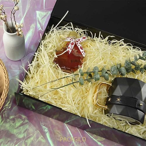 Miniatura 2 de 2 cajas de regalo grandes negras con tapa de 13 x 9 x 4 pulgadas, caja de propuesta de dama de honor, caja de regalo plegable dura con cierre