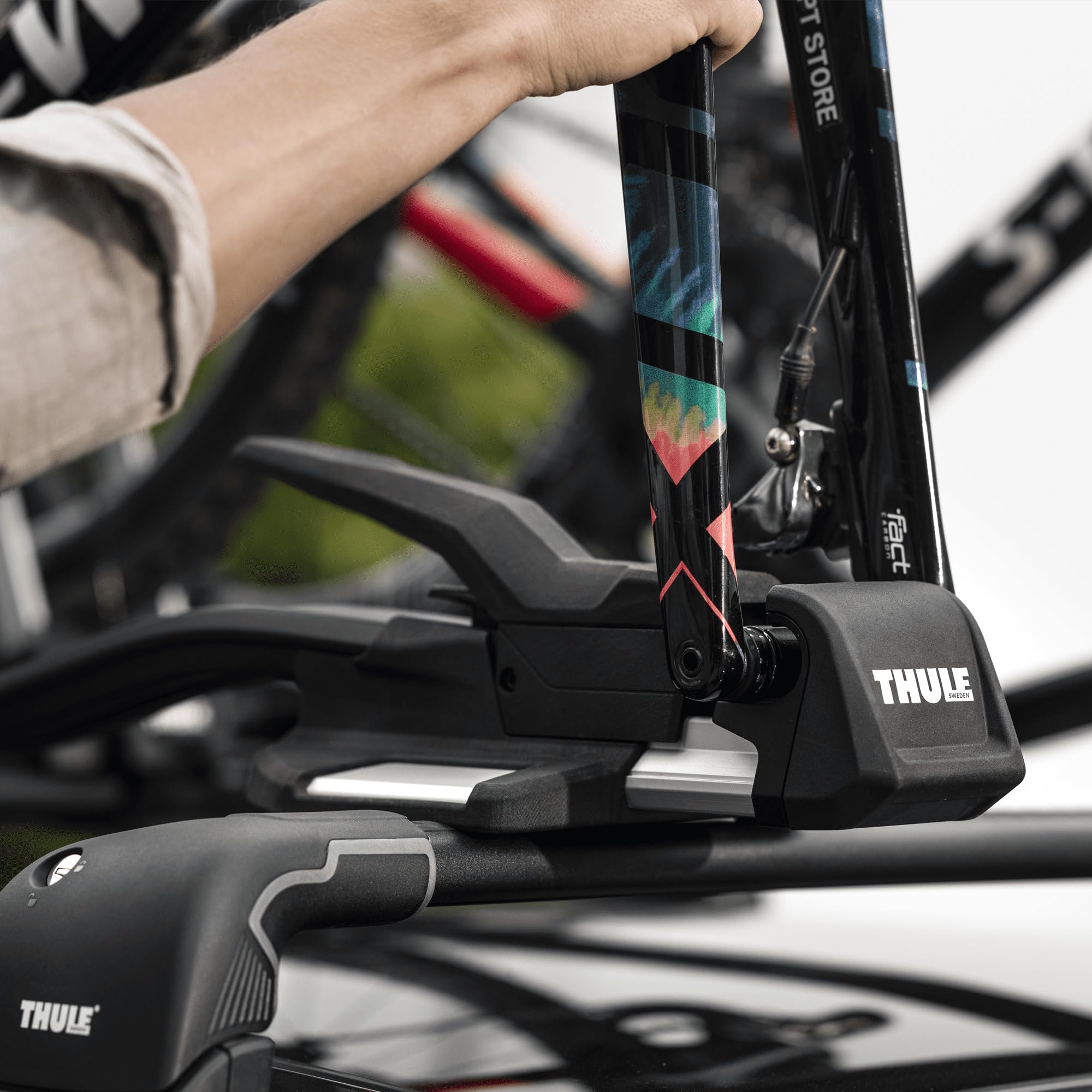 Thule Topride Porte-vélos, Porte-vélos de Toit Black, One-Size