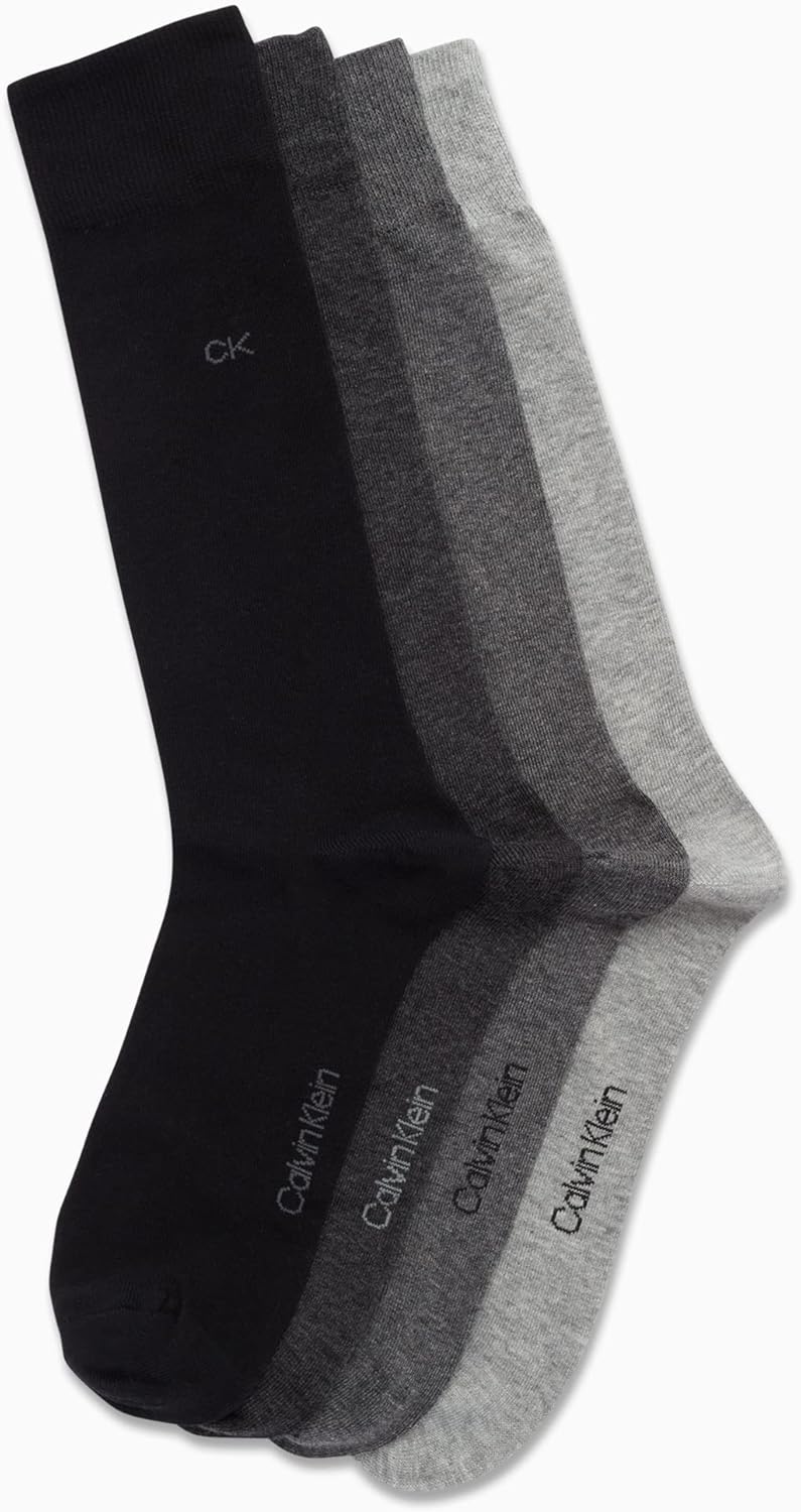 Calvin Klein Men's Crew Dress Socks (4-Pack) - Image 4