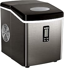 Tavata Countertop Portable Ice Maker Machine, 9 Ice Cubes Ready in 6 Mins, Makes 33 lbs of Ice per 24 Hours, Stainless Steel Ice Maker with Ice Scoop and Basket (High-end) - coolthings.us