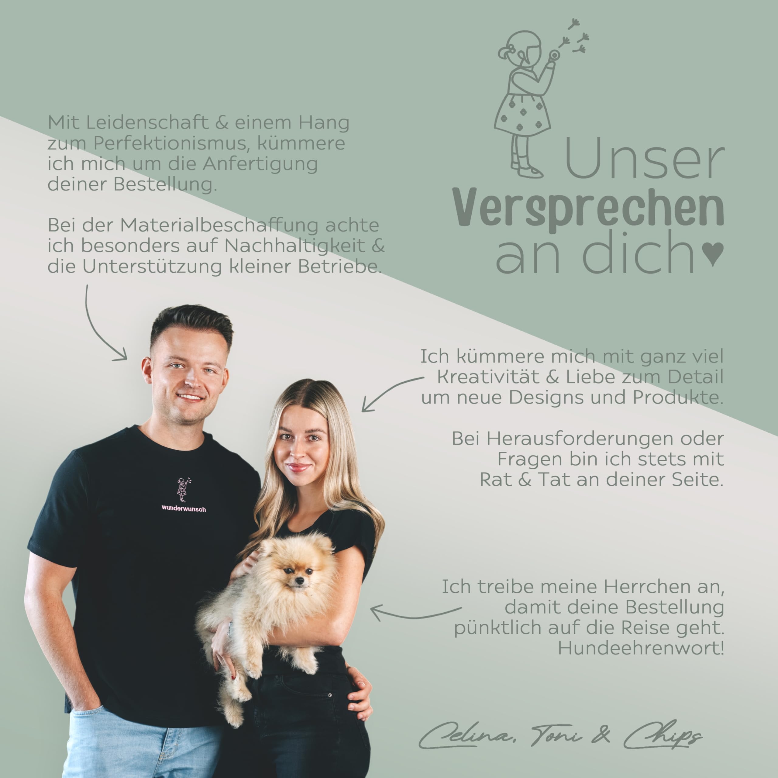 TRIXIE Kindergartenrucksack, Rucksack für Schule und Sportunterricht, personalisiert mit Namen