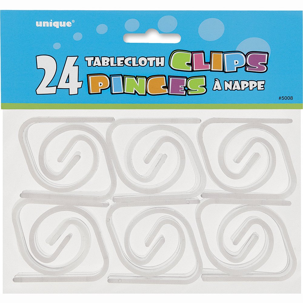 Unique Clear Plastic Tablecover Clips