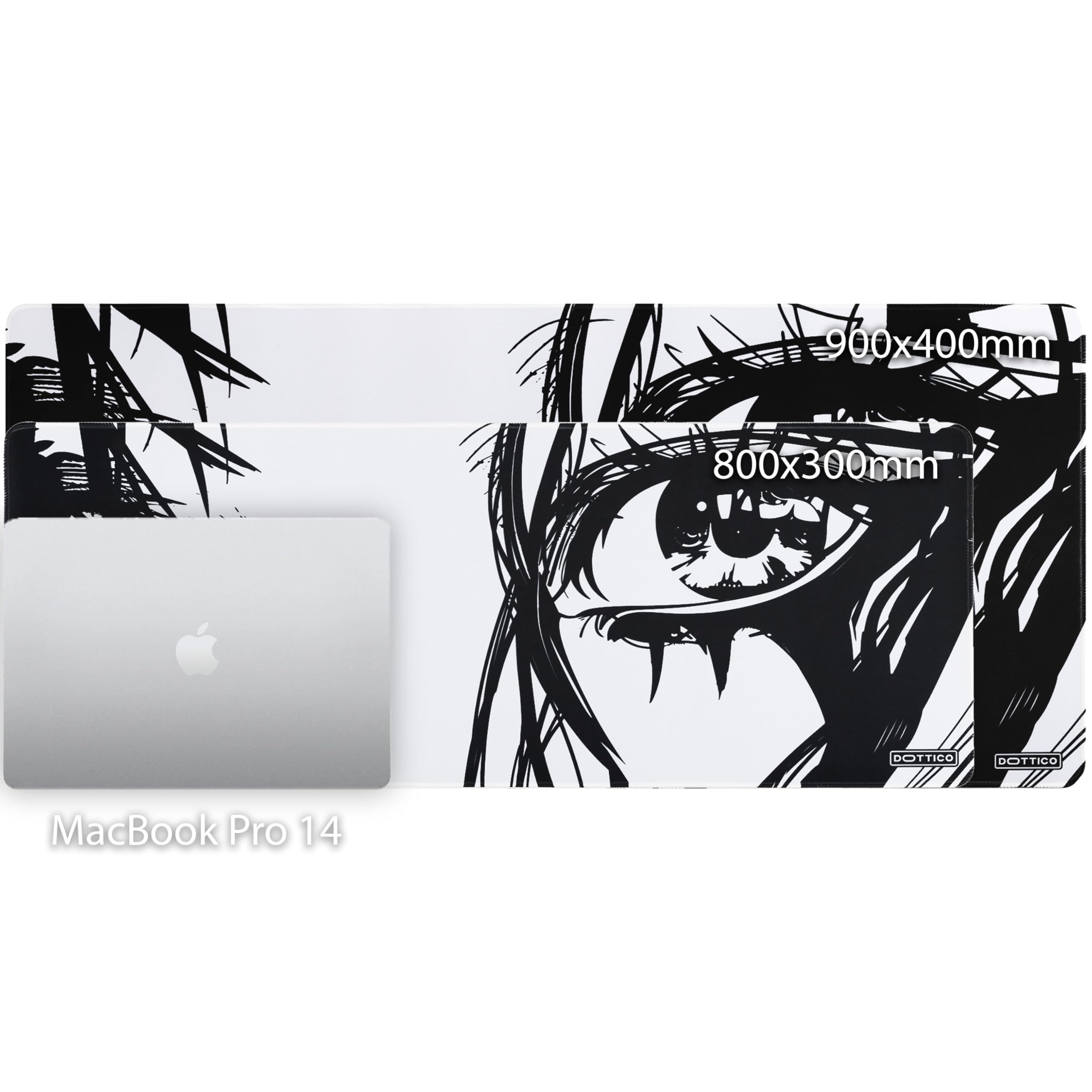 Alfombrilla de mouse grande XXL para juegos, para escritorio, teclado y mouse, base de goma antideslizante resistente al agua, bordes cosidos, 90 x 40 cm (anime, XXL)
