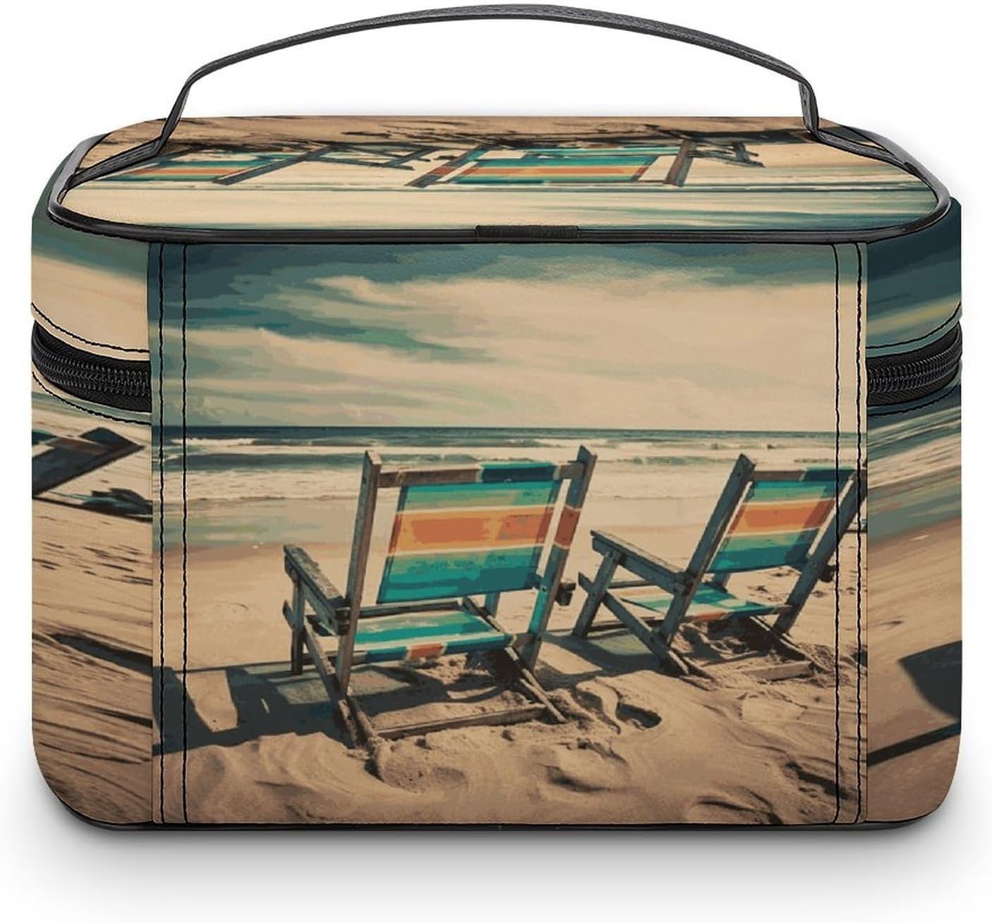 Beach Chairs Travel Makeup Bag Cosmetic Bag Toiletry Bags image 3