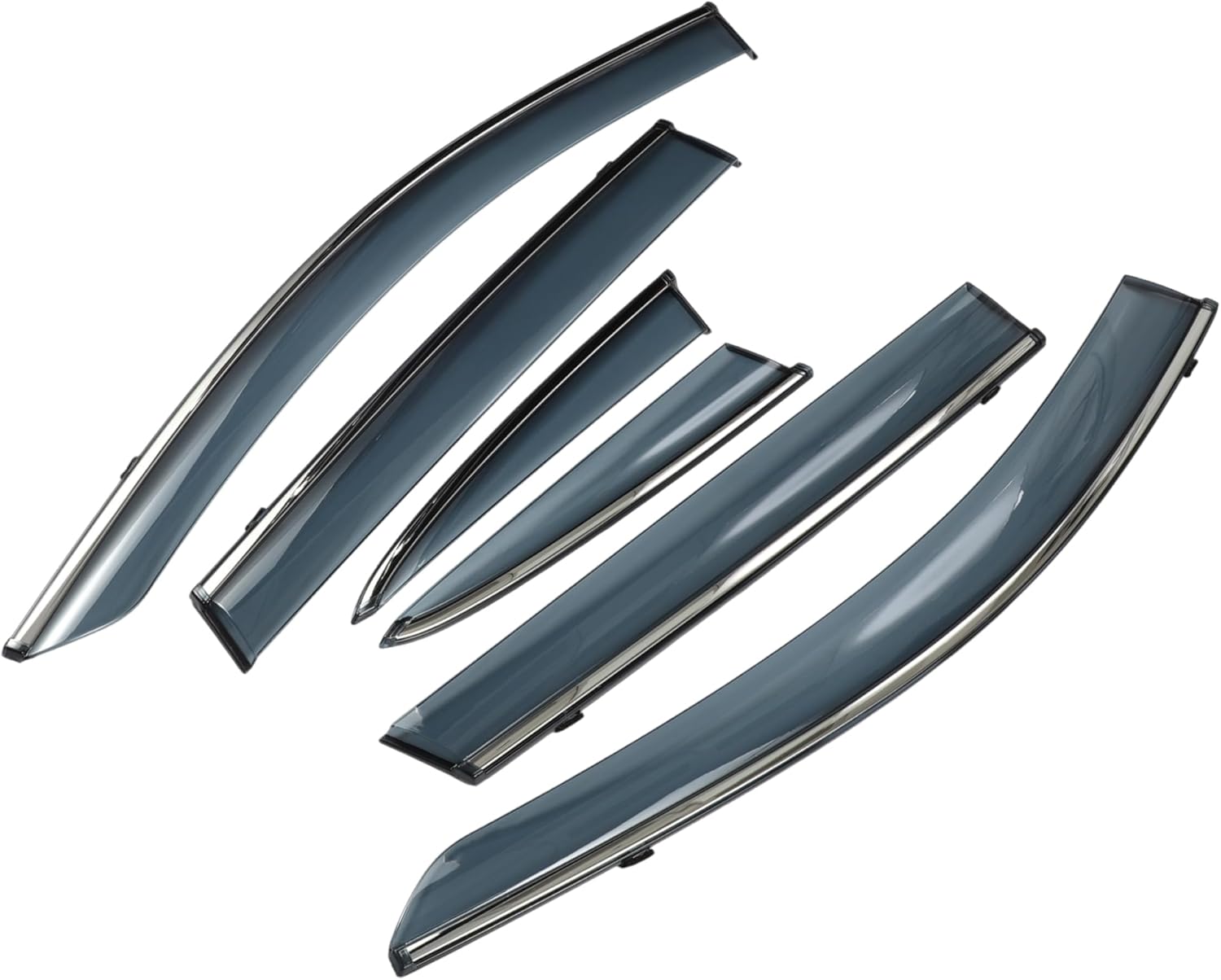 1 Set Window Deflectors for Honda CR-V 2017-2022 Side Window Vent Visors Black