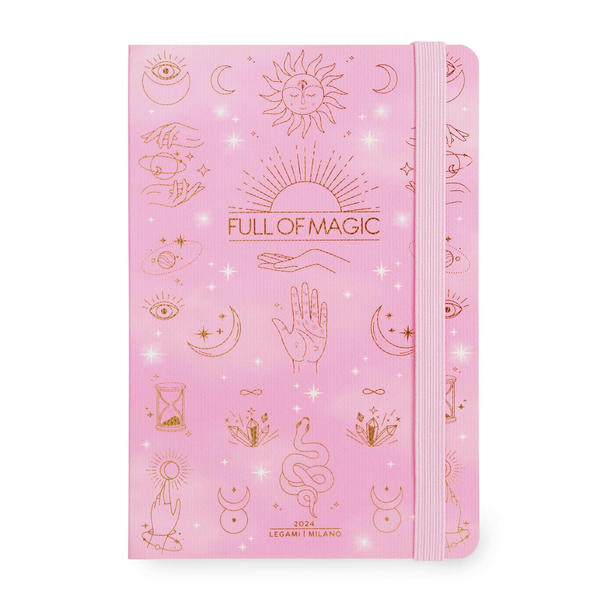 Legami, Medium Weekly Diary with Notebook, 12 Months, January 2024 December 2024, Week Detail on Left Page
