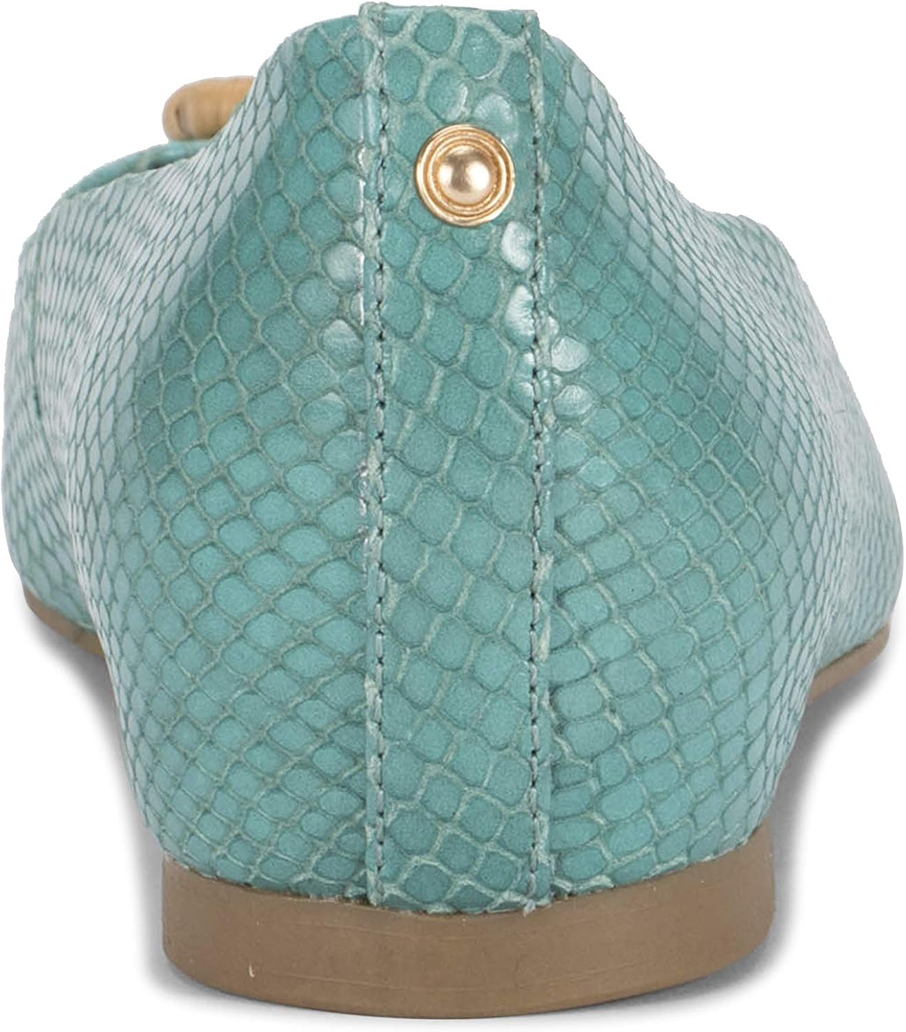 BareTraps Perrie Women's Flats & Oxfords 6 Aqua Snake Leather