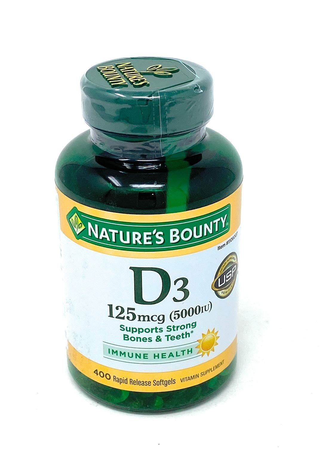 Nature's Bounty Expect More Vitamin D3 125 mcg, 400 Softgels