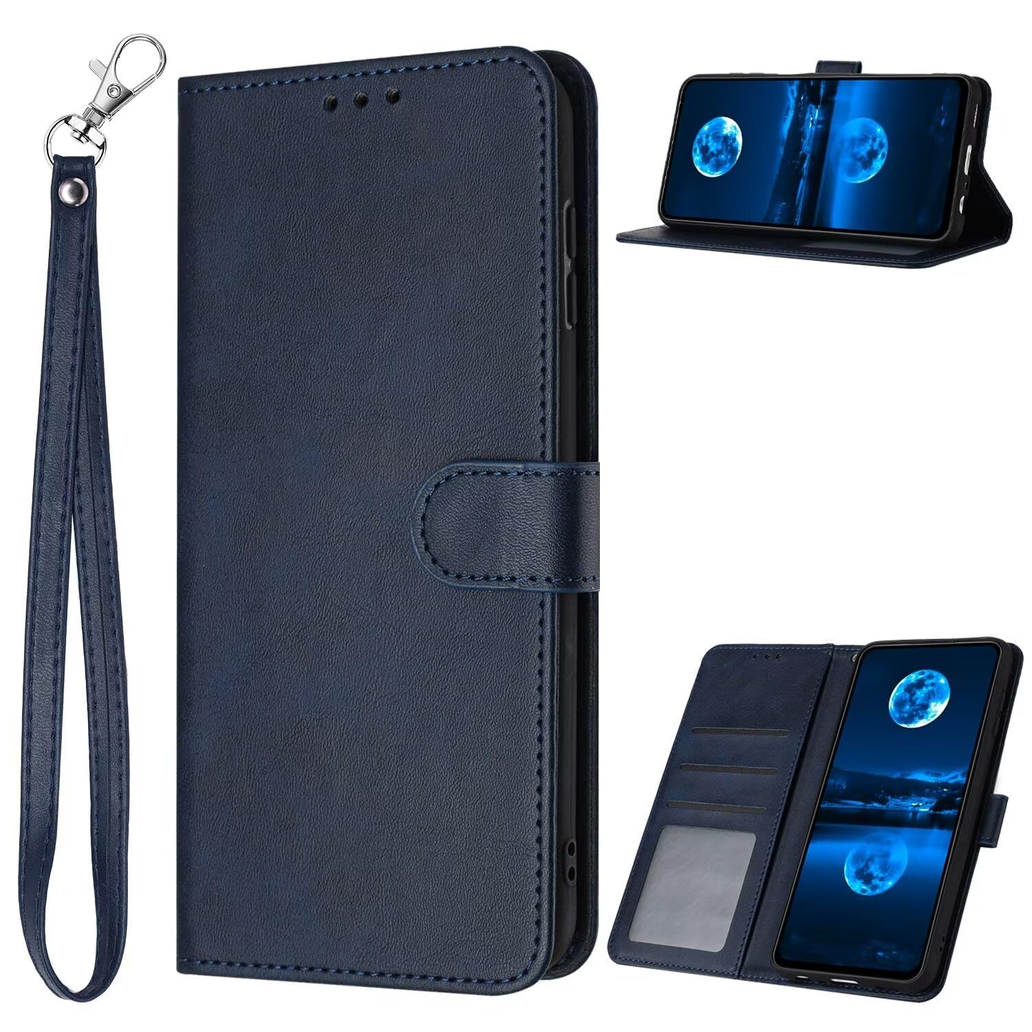 VQWQ Cover per Xiaomi Redmi Note 11 4G, Custodia a Portafoglio in Pelle PU Slot per Schede Libro Cavalletto Supporto Anello Sottile Case Antiurto Chiusura Magnetica per Maschio Donna-[D2]-Purple