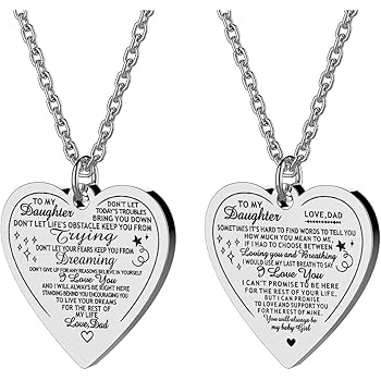 mom dad daughter necklace