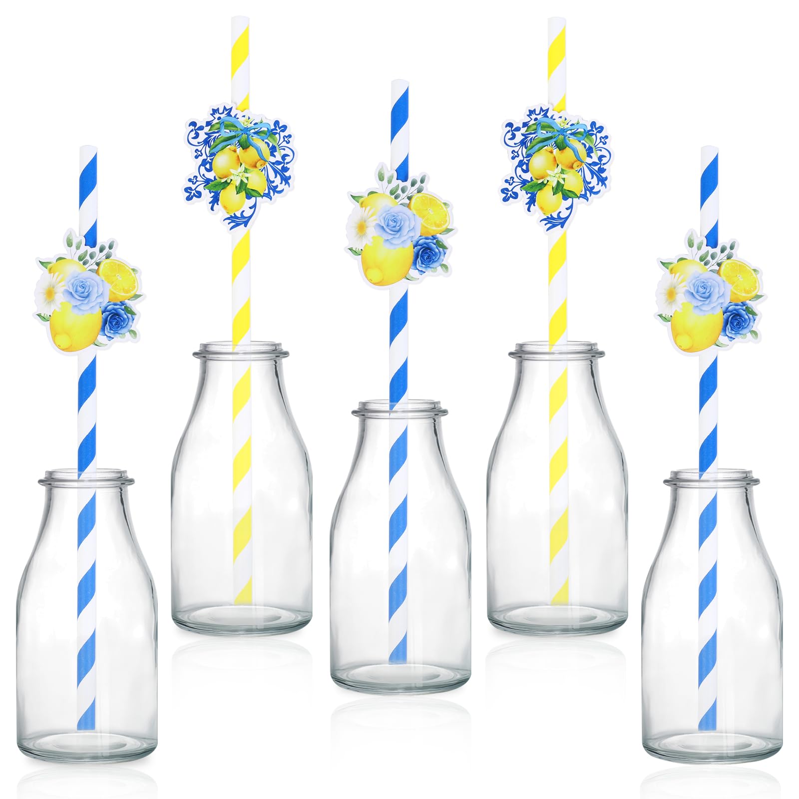 Pailles en papier biodégradables pour sublimer une table d'anniversaire citron