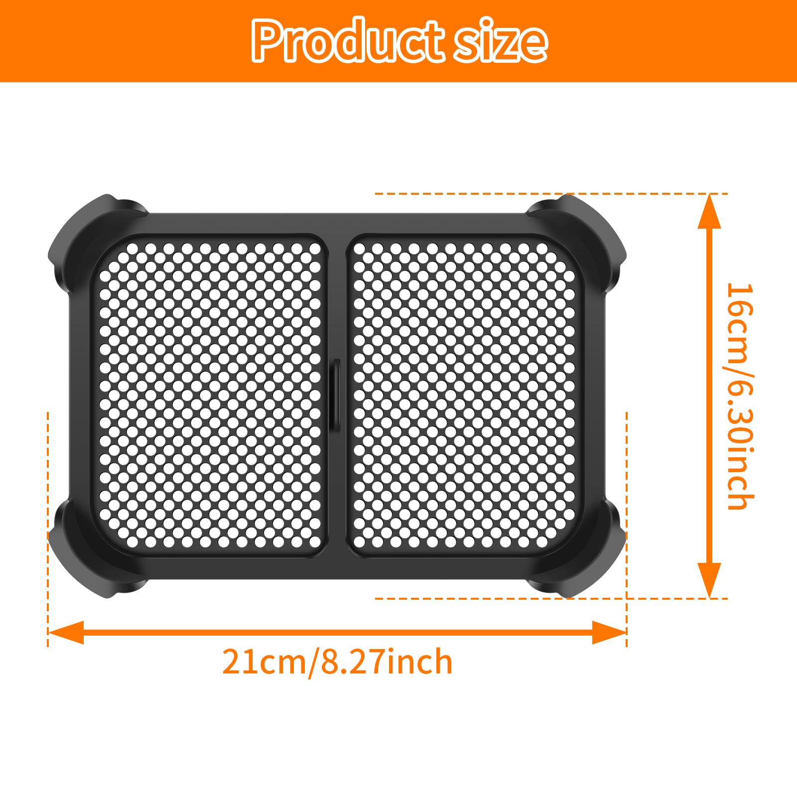 Air Fryer Splatter Guard, Air Fryer Splatter Screen, Heat Resistant Grease Splatter Guard, Silicone Oil Splatter Guard for Ninja AF300 Air Fryer Oven Dishwasher Safe