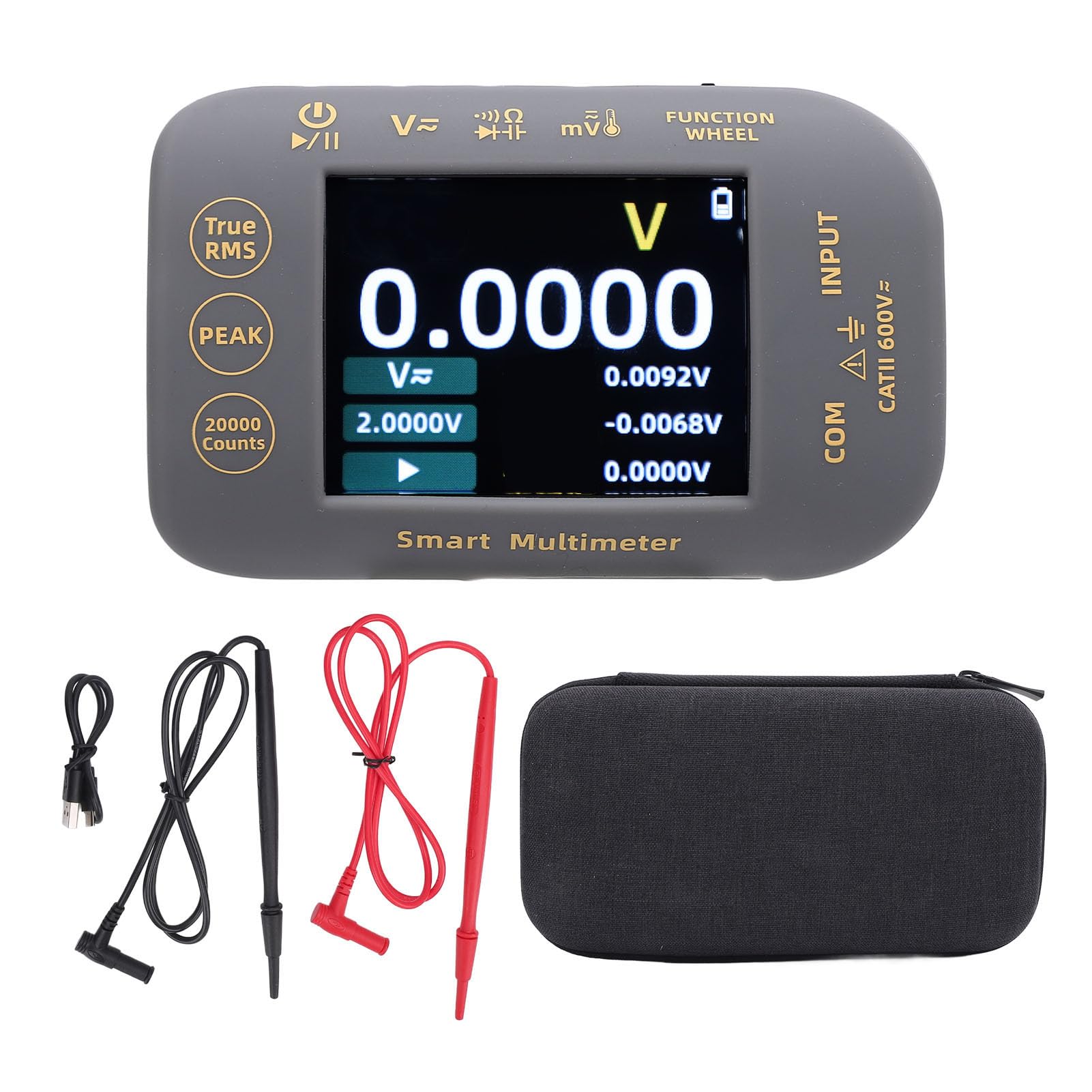 High Digital Multimeter True RMS Rechargeable Photovoltaic Tester 2.8 Inch Color LCD Screen