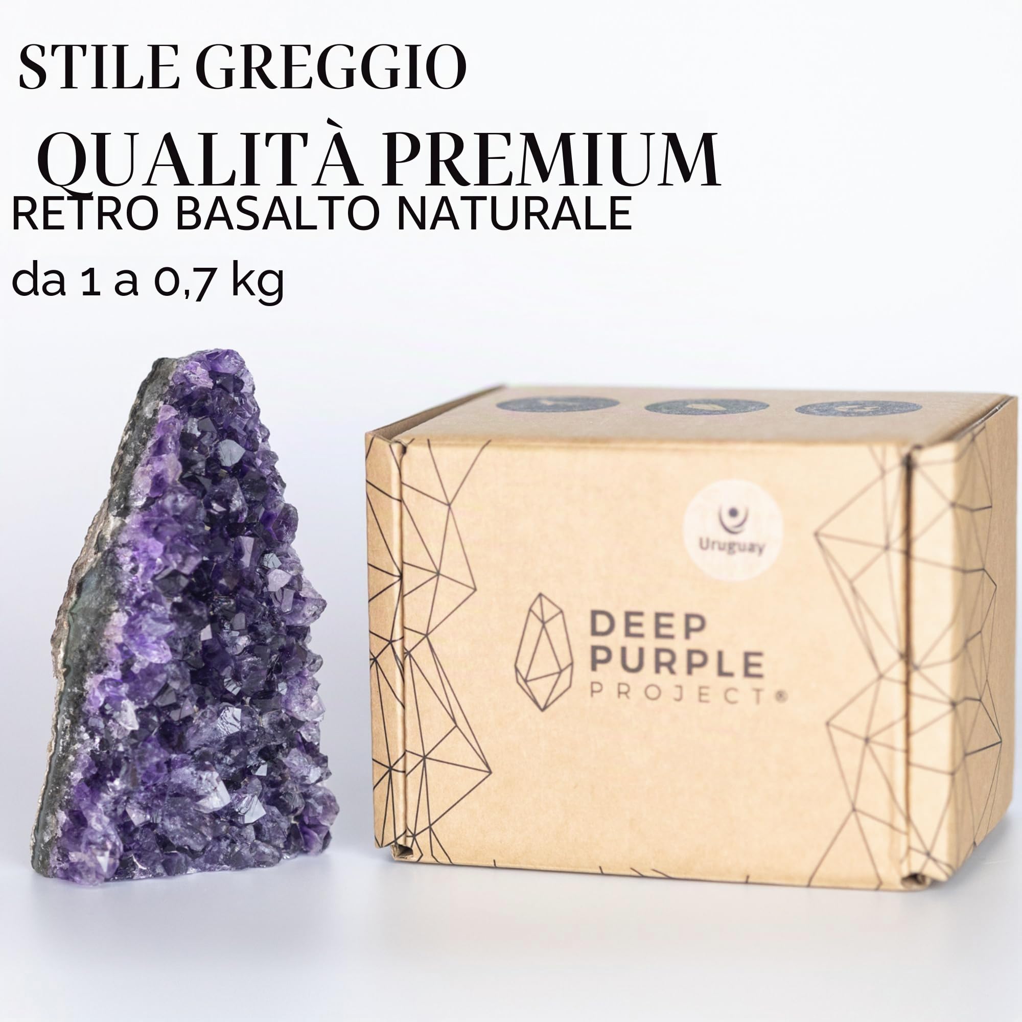 Deep Purple Super Druzy Ametista Pietra