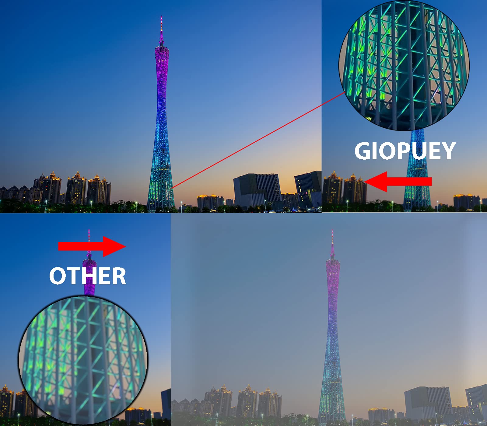 GIOPUEY [Super Sottile 4 Pezzi Pellicola Fotocamera Compatibile con Huawei Nova 13 PRO, HD Vetro Temperato [Resistente ai Graffi] Protezione