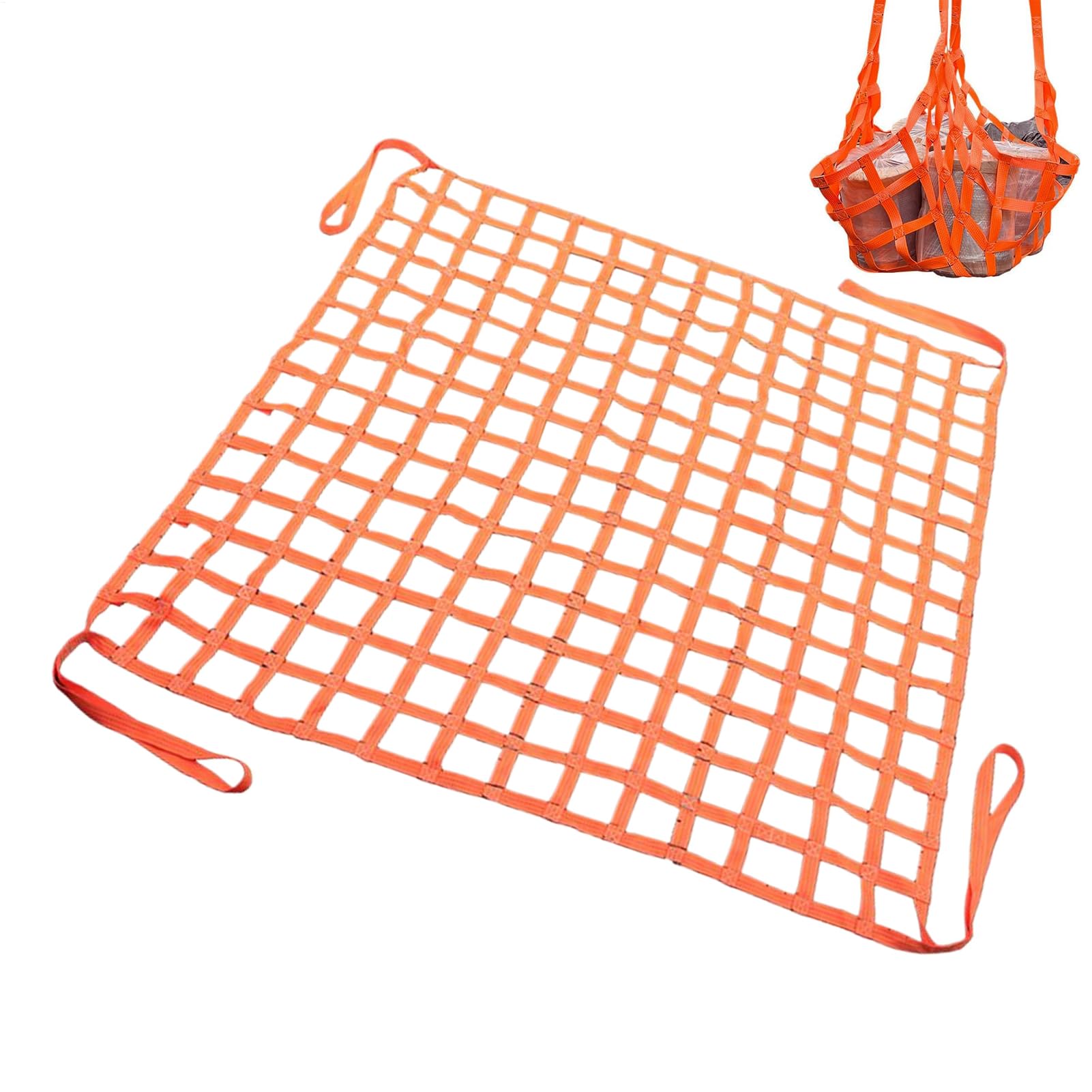 Filet de Chargement Résistant 99x99cm Porte-Bagages de Stockage
