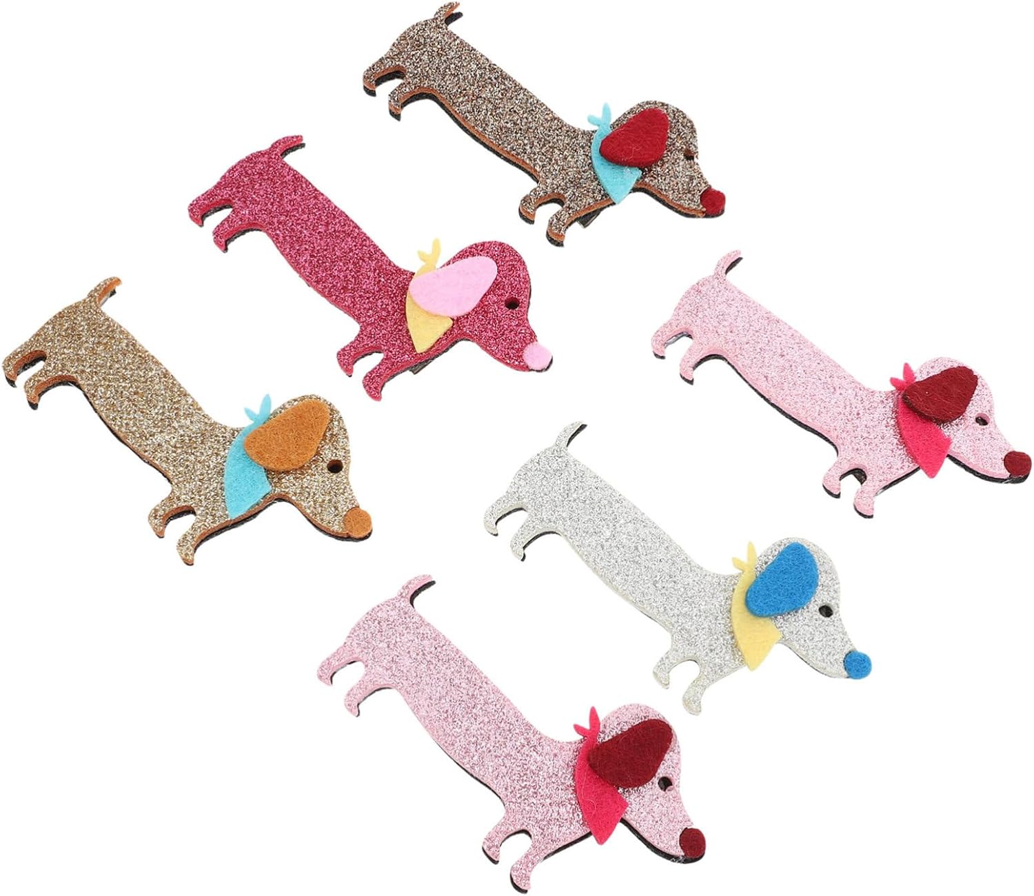 VICASKY 6Pcs Cartoon Dog Hair Clips Random Color Pet Hairpins for Grooming Decoration Cute Pet Accessories for Dogs and Cats Lightweight Easy to Store
