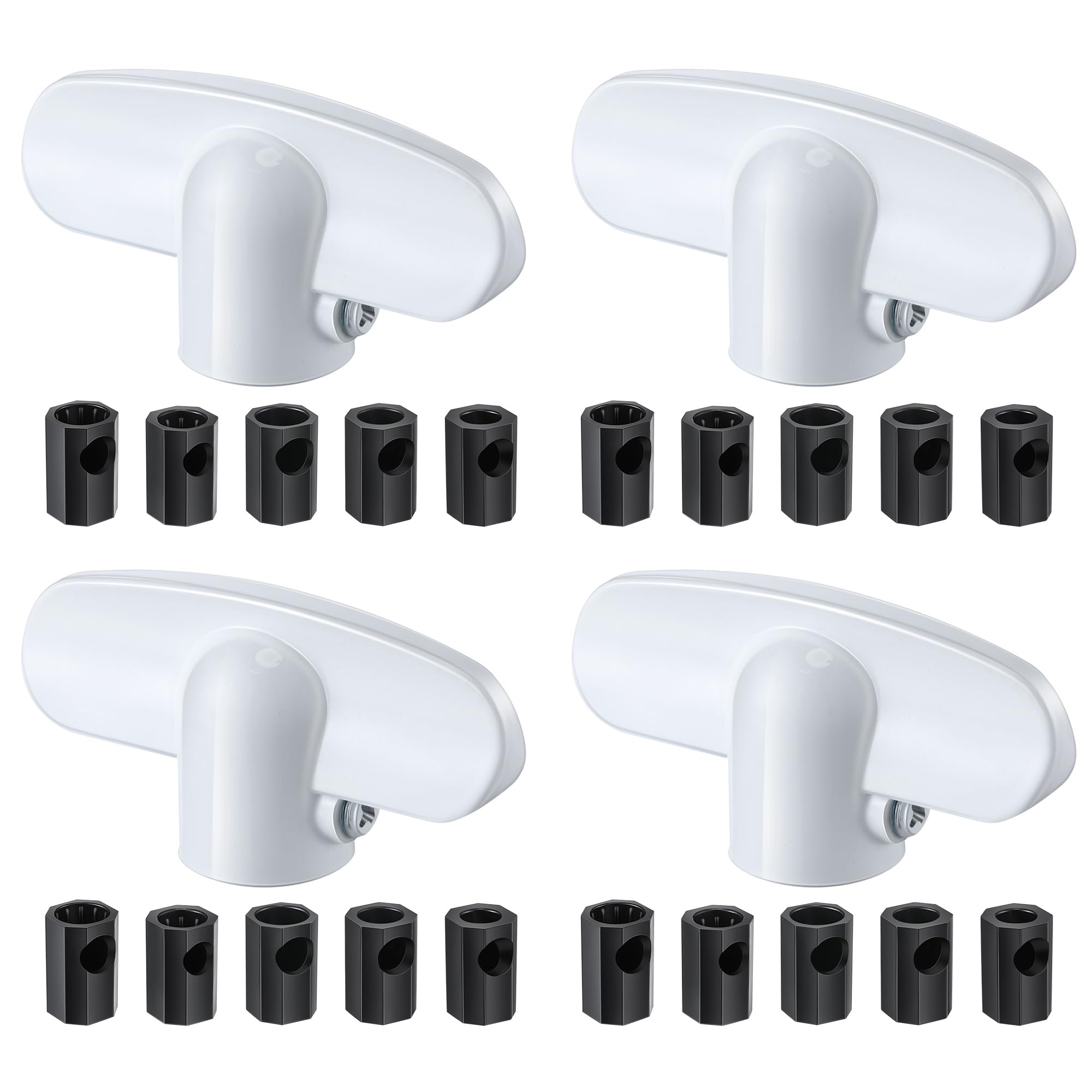 Photo 1 of Avenuebool Universal Casement Window Handles, White (4 Pack)