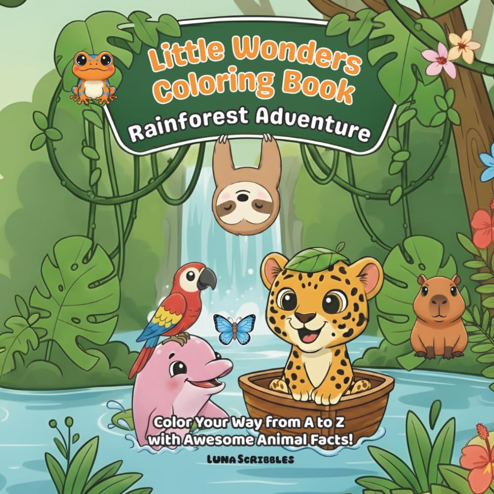 Little Wonders Coloring Book Rainforest Adventure: Color Your Way from A to Z with Awesome Animal Facts! (Little Wonders Coloring Book - Color Your Way from A to Z with Awesome Animal Facts!)