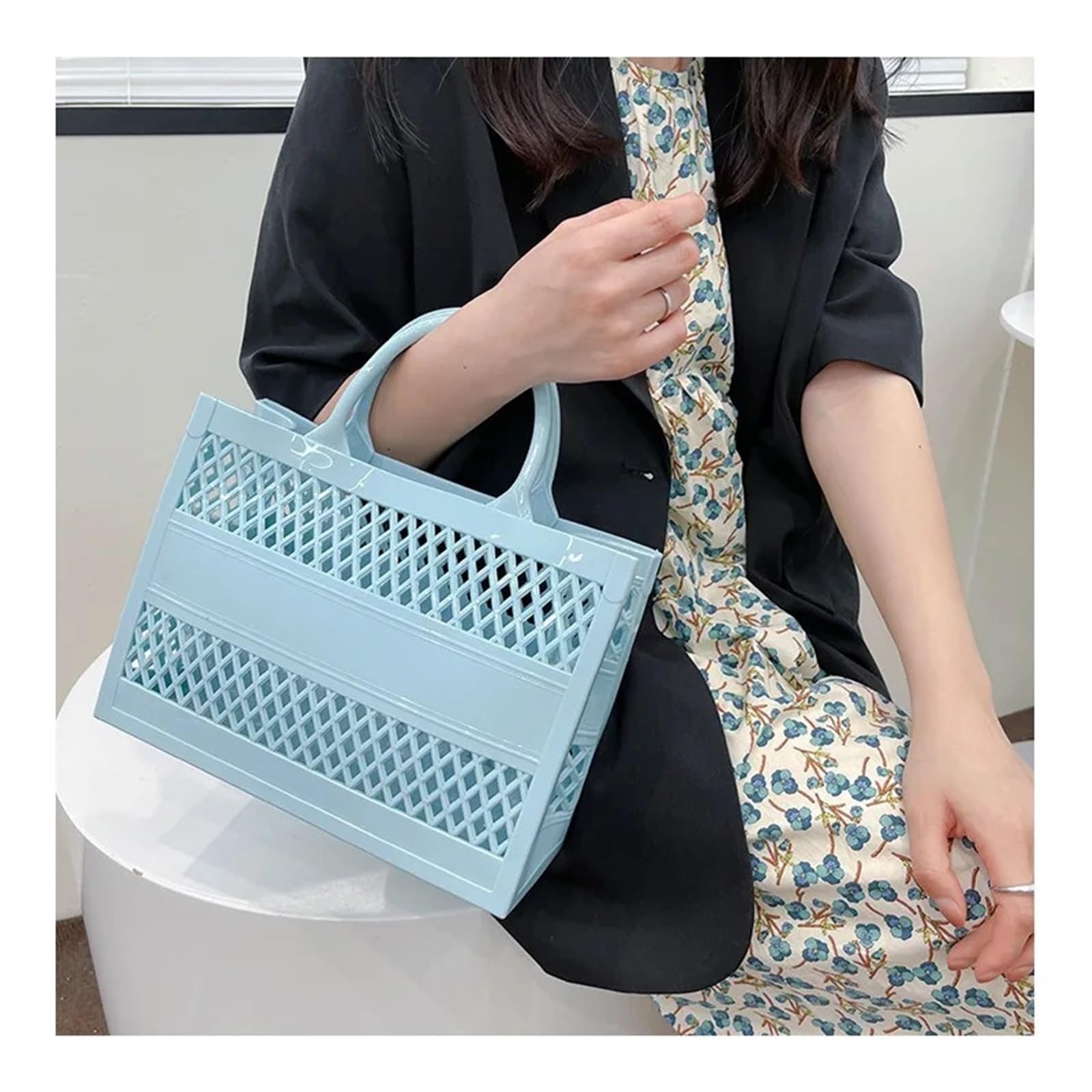 Bolsa de playa, PVC grande, impermeable, totalizador for viajes y picnic