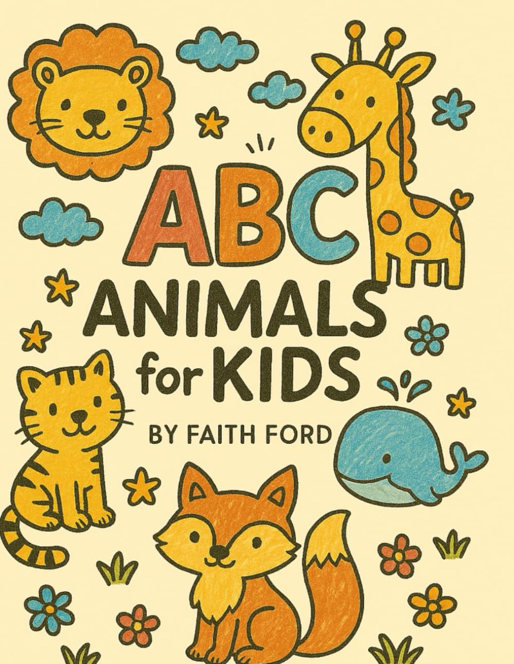 Animal Alphabet Coloring Book for Kids: Fun A–Z Animal Coloring Pages for Early Learning: ABC Animals Coloring Book for Toddlers and Preschoolers Ages 2–6