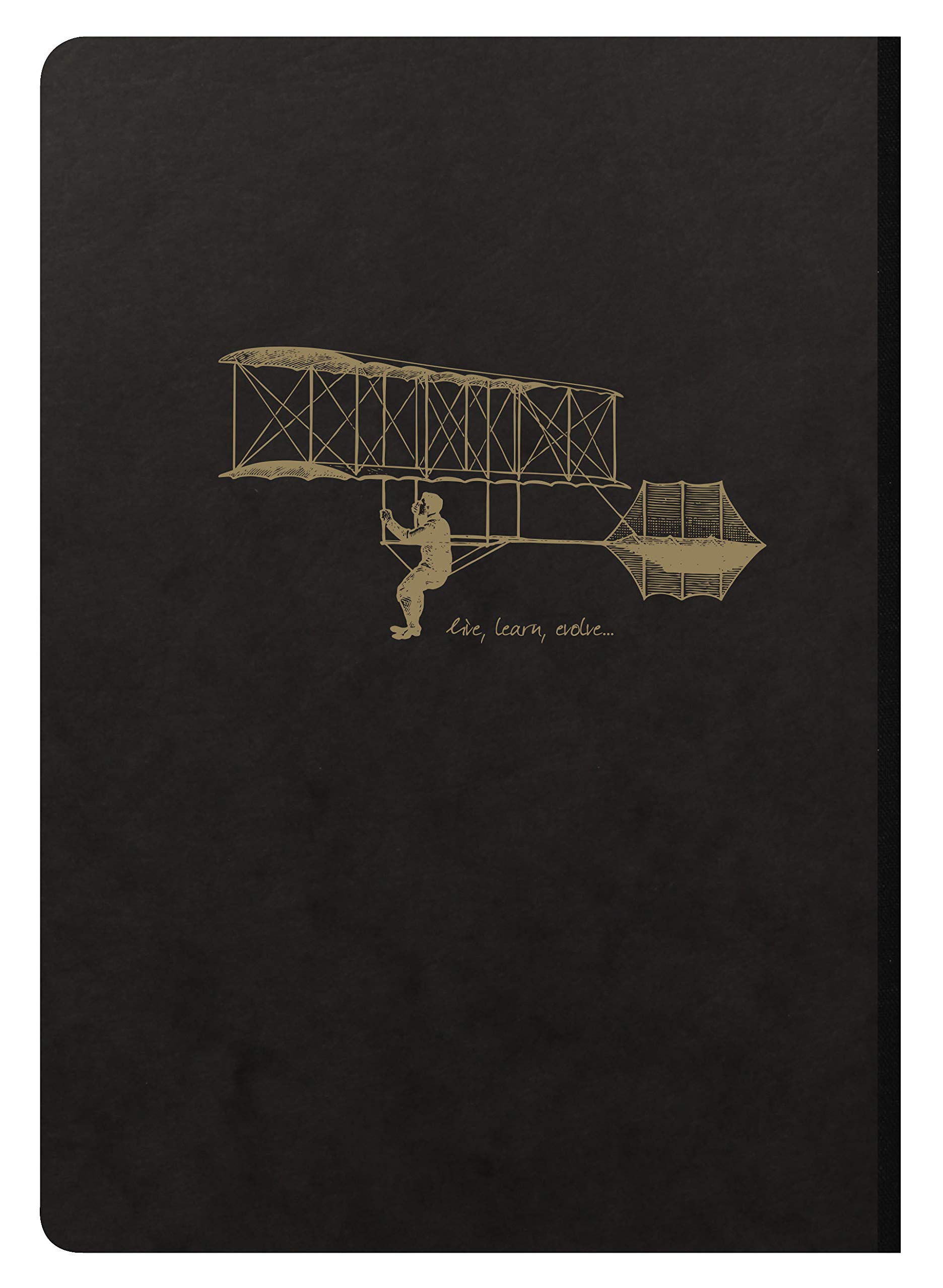 Clairefontaine 102546C - pack 5 Taccuino s brochés dos toilé Flying 90g