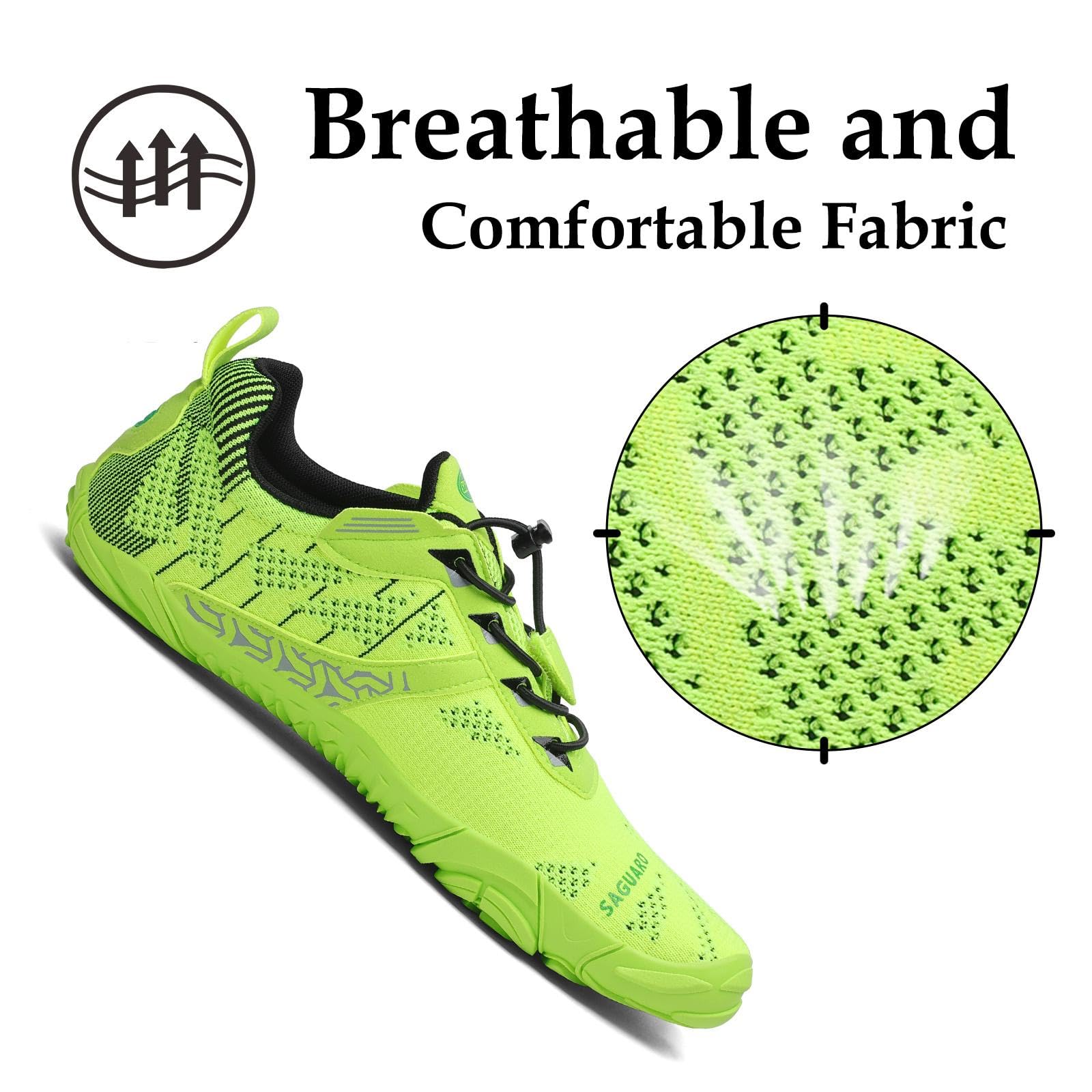 SAGUARO Scarpe Barefoot Minimaliste Uomo Donna - Scarpe Scogli Leggere Traspiranti Antiscivolo - con Padelle Larghe e Zero Gocce