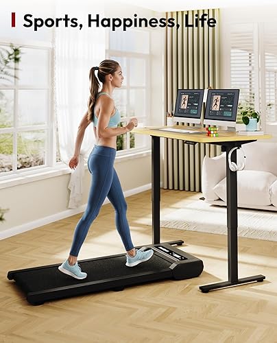 Miniatura 4 de SANODESK - Escritorio eléctrico de pie de una sola pieza de 48 x 30 pulgadas, escritorio de altura ajustable con controlador de 6 botones,