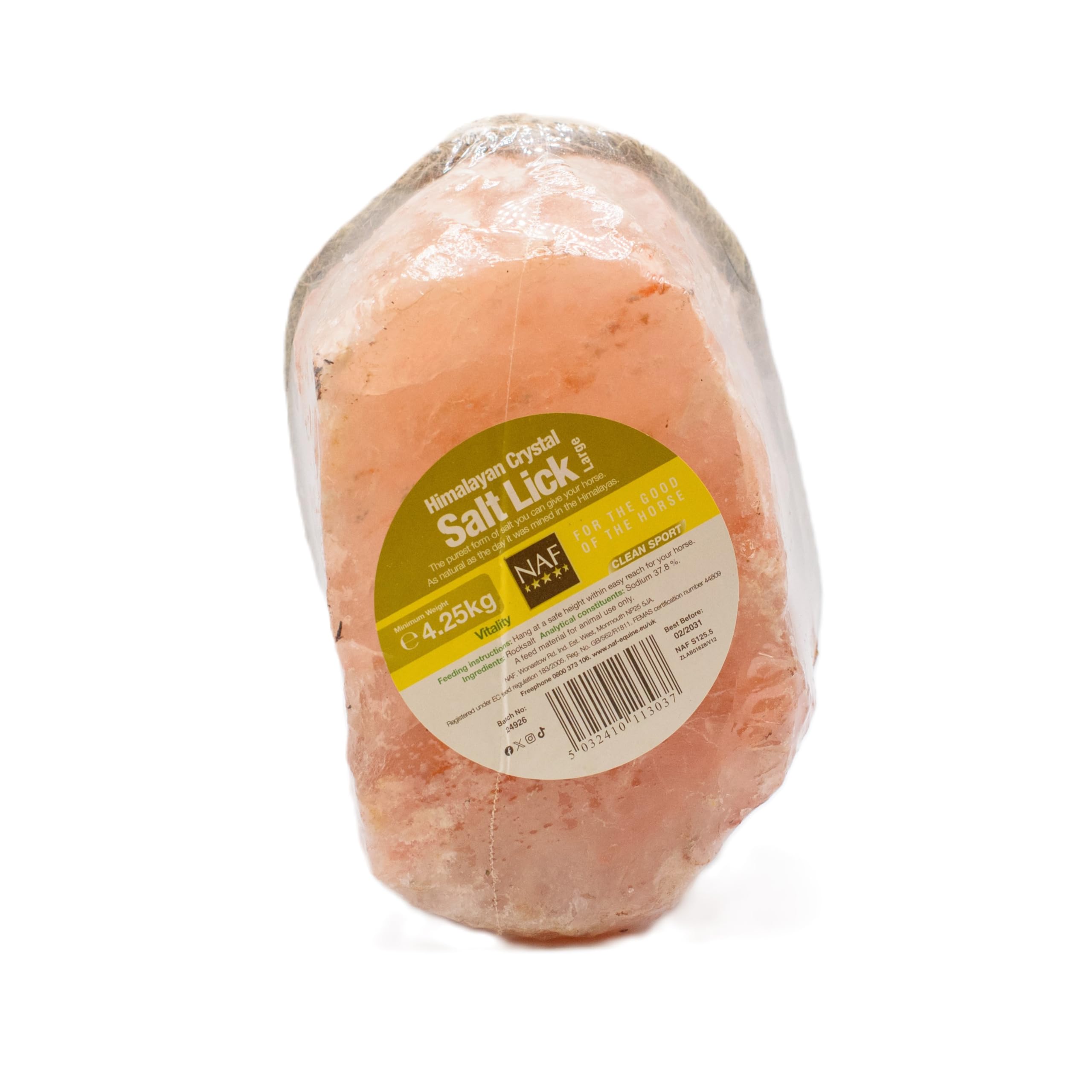 NAF Himalayan Crystal Salt Lick : 4.25kg Size: 4.25kg
