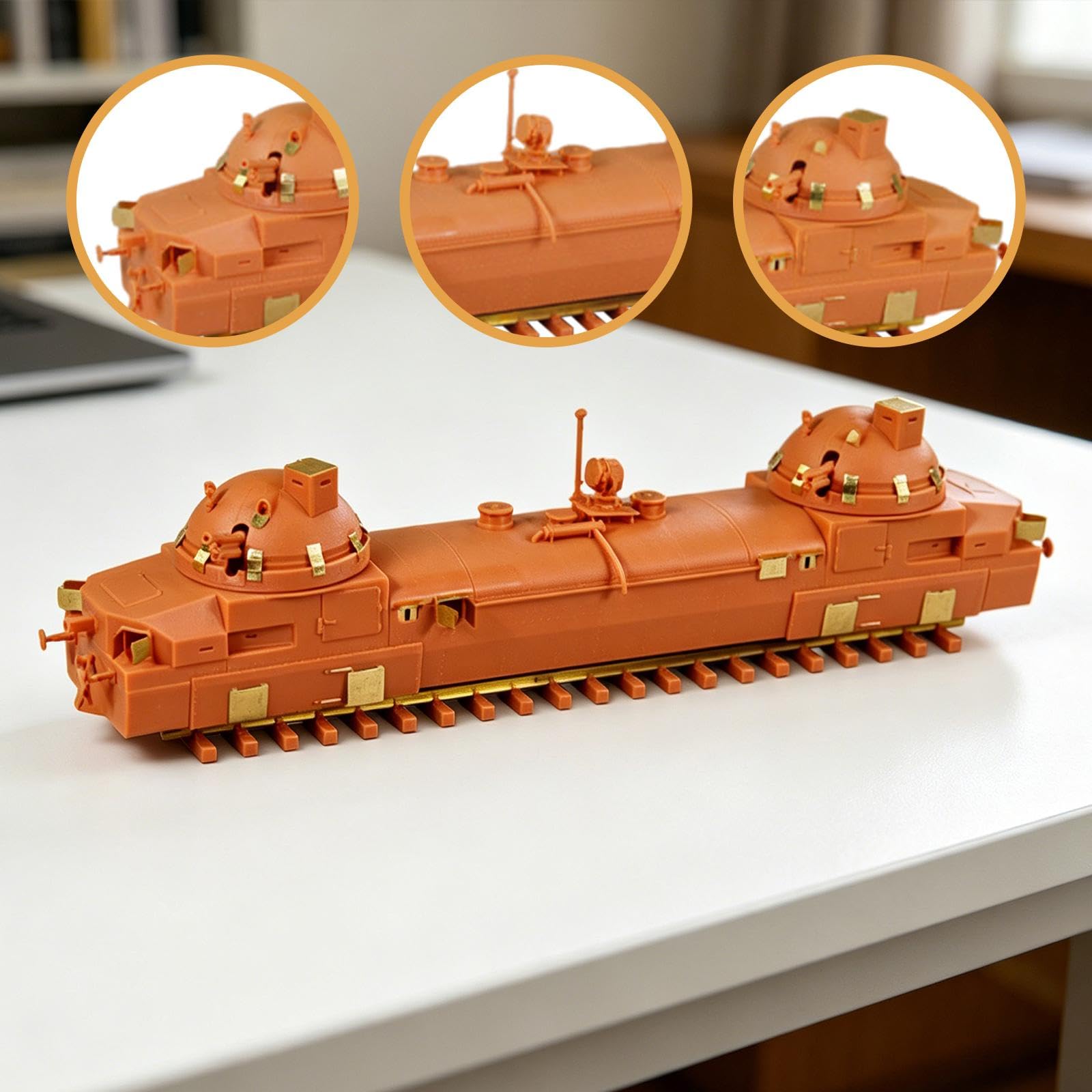 Modellino Ferroviario in 1:72, Giocattolo, da Collezione, Decorazione, Modello Compatto, Regalo di Compleanno, Decorazione da Tavolo, Verniciabi