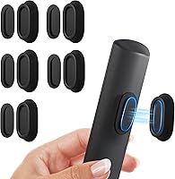 Nearockle 5 Pack Strong Magnetic Remote Holder Wall Mount - No Drill Self-Adhesive TV Remote Organizer for Bed, Fan, RV (Black)