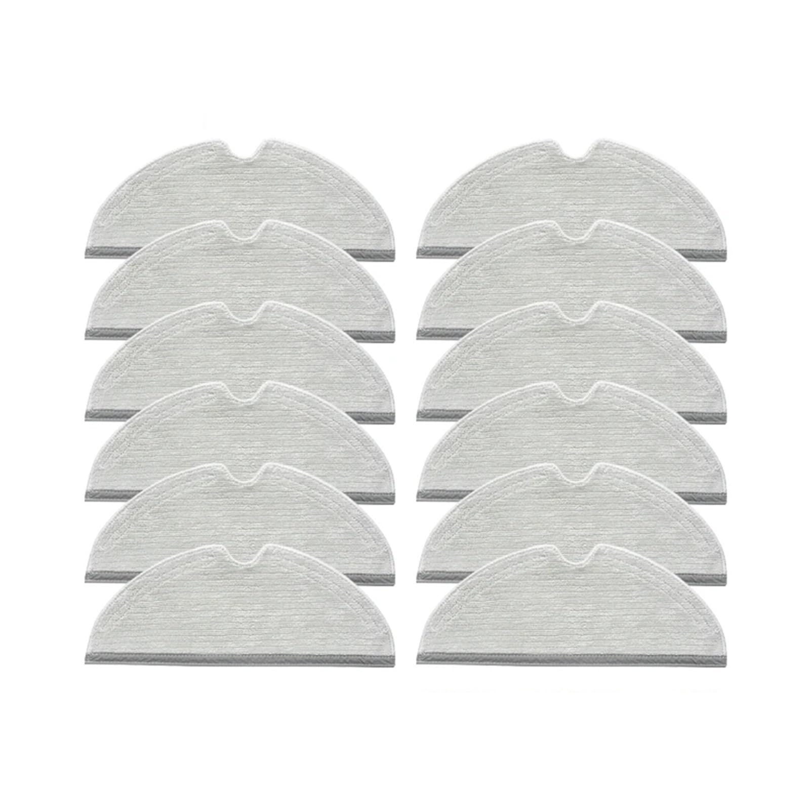 VIXWDRUTY Compatible For Xiaomi，Compatible For Roborock， Robot Vacuum Cleaner Water Tank Mop Cloth Tray Accessories Spare Parts Mop Bracket(12pcs mop)